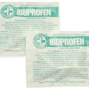 100 Ibuprofen Packs with 2 Tablets