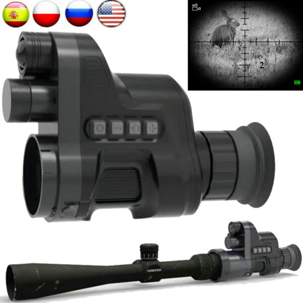 NV710 Night Vision Monocular day&night NV Rifle Scope 200M WIFI OLED Display IR Hunting Trail Camera 1080P HD Recorder Telescope