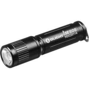 LED Keychain Flashlight, 90 Lumens with AAA 1.5V 3A Alkaline Battery, Black