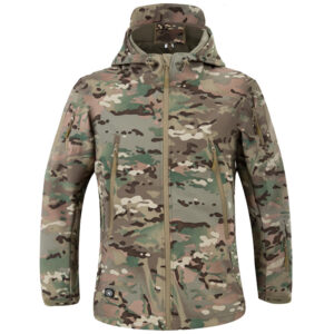 2022 Tactical Jacket Hiking Jackets Shark Skin Soft Shell Clothes Windbreaker Flight Pilot Hood Military Fleece Field Jacket