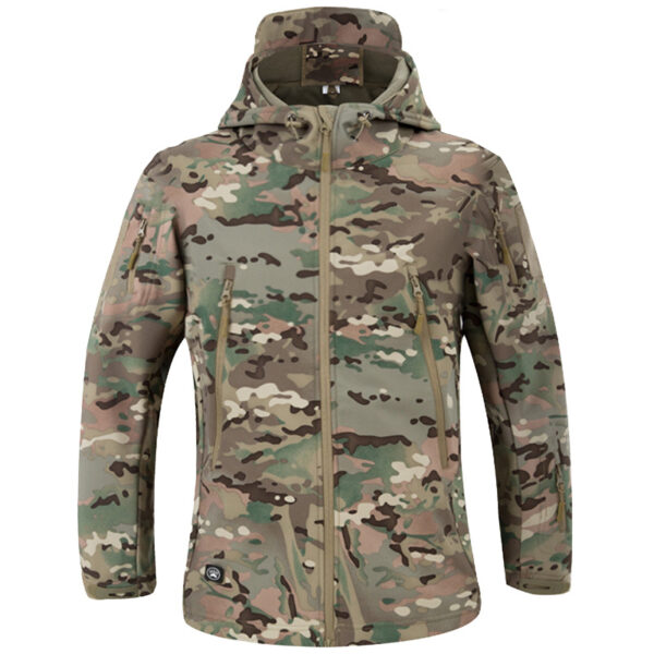 2022 Tactical Jacket Hiking Jackets Shark Skin Soft Shell Clothes Windbreaker Flight Pilot Hood Military Fleece Field Jacket