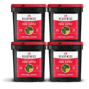 480 Serving Freeze Dried Vegetables (4, 120 serving buckets)