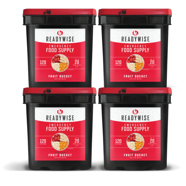 480 Serving Freeze Dried Fruit Bucket (4, 120 serving buckets)