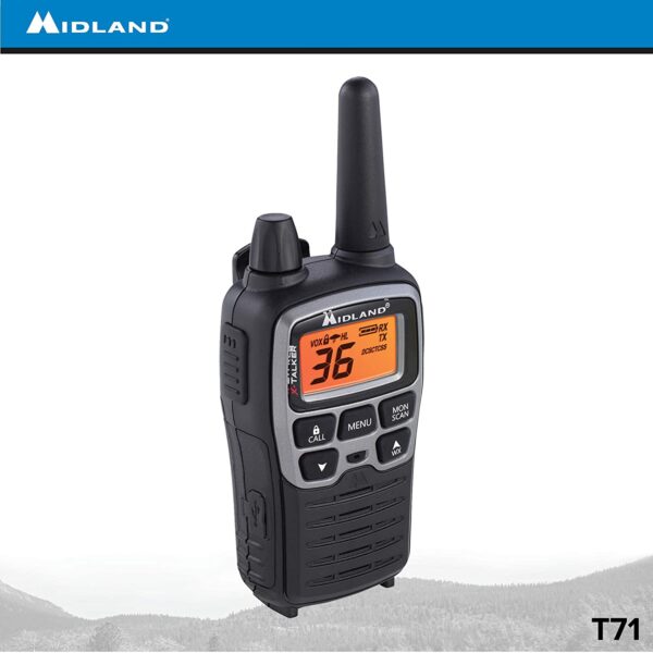36 Channel, Privacy Codes, upto 38 Mile, GMRS Raidio, Pack of 2 Radios = 1 set, Batteries Included - Image 3