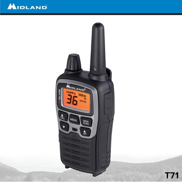 36 Channel, Privacy Codes, upto 38 Mile, GMRS Raidio, Pack of 2 Radios = 1 set, Batteries Included - Image 2