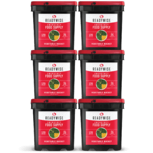 720 Serving Freeze Dried Vegetables (6, 120 serving buckets)