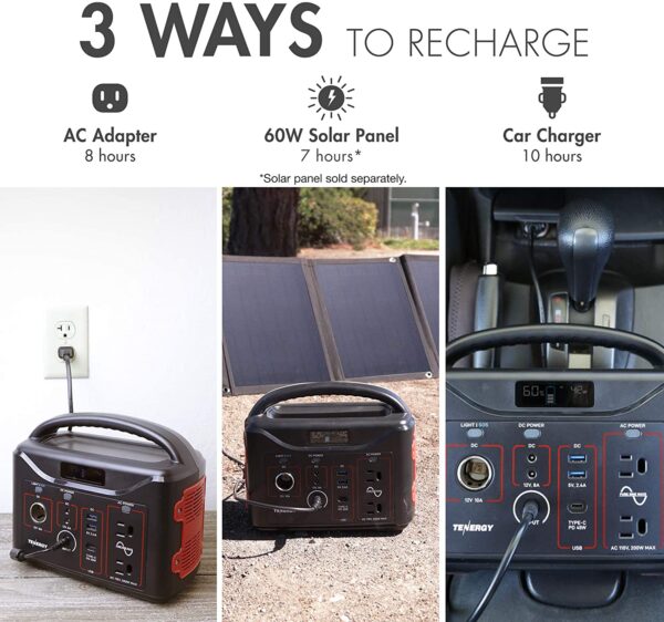 Portable Power Station, 300W Battery, 110V with numerous portable device connections - Image 2