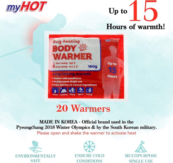 Bag, Body Warmers, Upto 15 Hours, 1 set = 20/Bag - Image 2