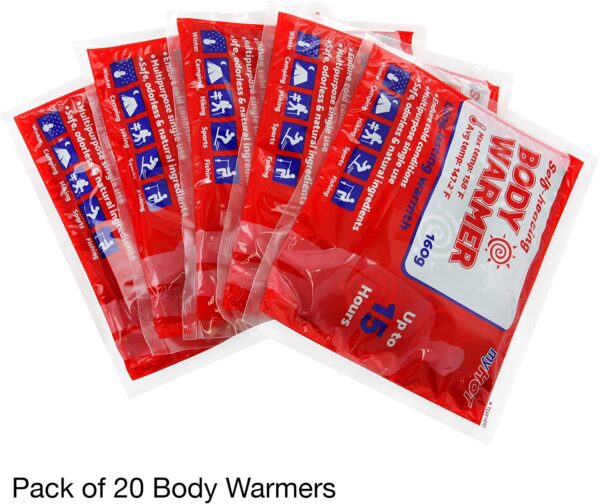 Bag, Body Warmers, Upto 15 Hours, 1 set = 20/Bag - Image 4