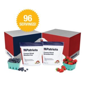 Food, FreezeDriedBerries, 48 Svgs/Box, MylarBags, ≈ 25 Yrs