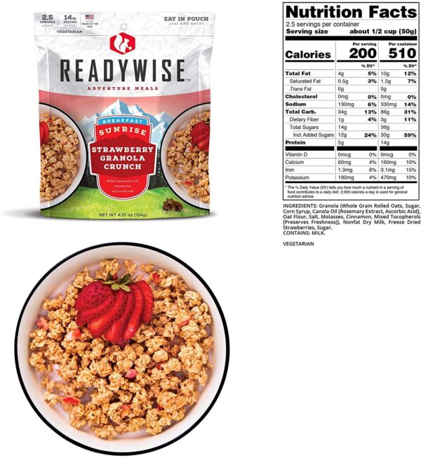 4320 Serving Package - 744 lbs - Includes: 24 - 120 Serving Entrée Buckets and 12 - 120 Serving Breakfast Buckets - Image 16