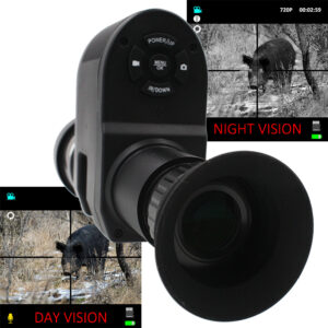 Clear Digital Night Vision Scope Attachment Integrated 720p Video Record IR Camera Thermal Optics Sight for Rifle Hunting