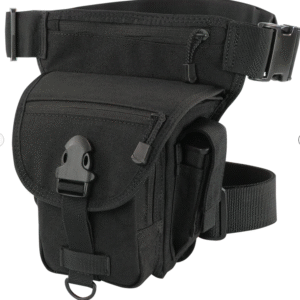 Pack, Leg, w/ Waist Strap, Black