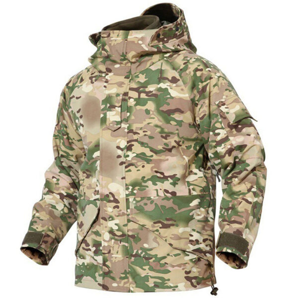 HAN WILD Outdoor Jacket G8 Tactical Jacket Hiking Windbreaker Climbing Windproof Waterproof Warm Jacket Men Thick Fleece Coat
