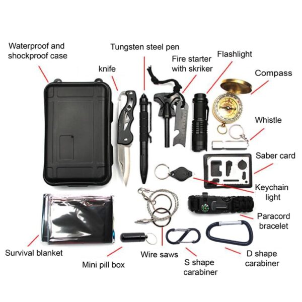 15 in 1 Survival Kit – Emergency Tools & Kit for Survival Situations - Image 2