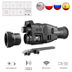 Henbaker 940nm Infrared Night Vision Scope CY789A CY800 24x30 Digital Night Vision Monocular 1080P Hunting Night Vision Recorder