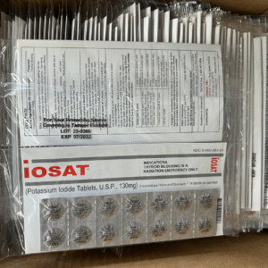 Potassium Iodide, IOSAT tablets, Case of 300 packs, 14 tablets each pack