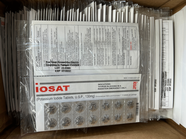 Potassium Iodide, IOSAT tablets, Case of 300 packs, 14 tablets each pack