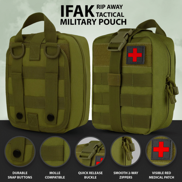 Bleeding Control First Aid Kit – MOLLE Trauma Pack with Tourniquet & Chest Seal - Image 2