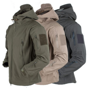 Man Jacket Softshell Fleece Jackets Outdoor Men Windproof Waterproof Thermal Jackets Hiking Coats Camouflage Winter Male Jacket