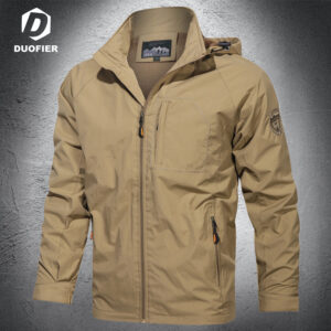 Men Outdoor Waterproof Jacket Windbreaker Coat Hiking Rain Camping Fishing Tactical Male Clothing Breathable Jackets Plus Size
