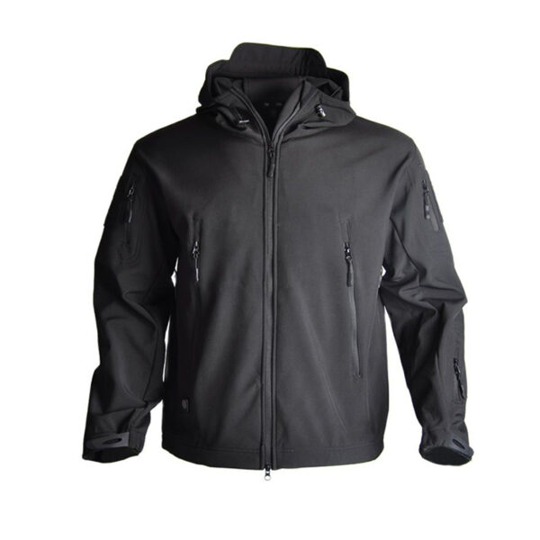Men's Jacket Soft Shell Shark Skin Fleece Waterproof Windproof Windbreaker Tactical Coat for Hiking Camping Hunting Thermal Male