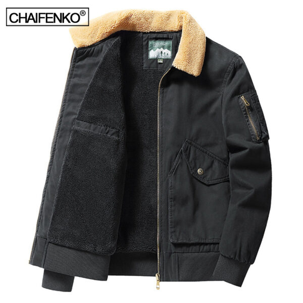 Mens 2021 Winter New Fleece Warm Thick Jacket Men Fashion Casual Windproof Coat Men Autumn Outwear Tactics Military Jacket Men