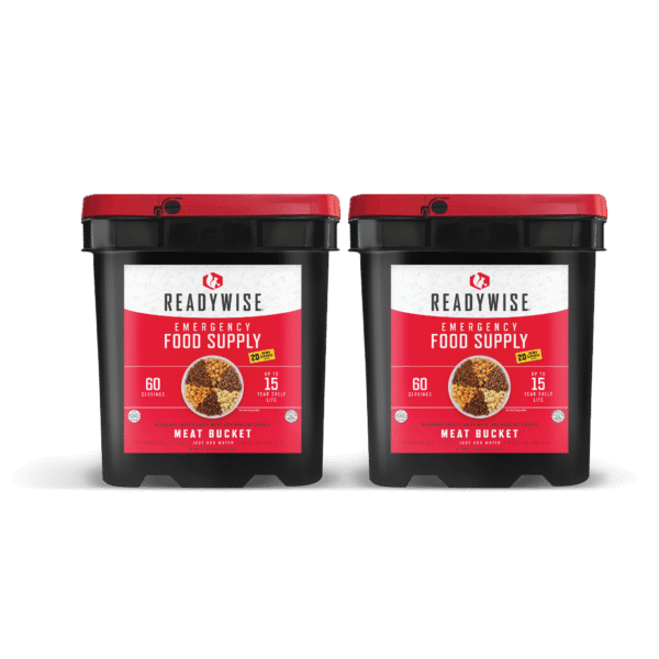 120 Serving Meat Package Includes: 2 Freeze Dried Meat Buckets