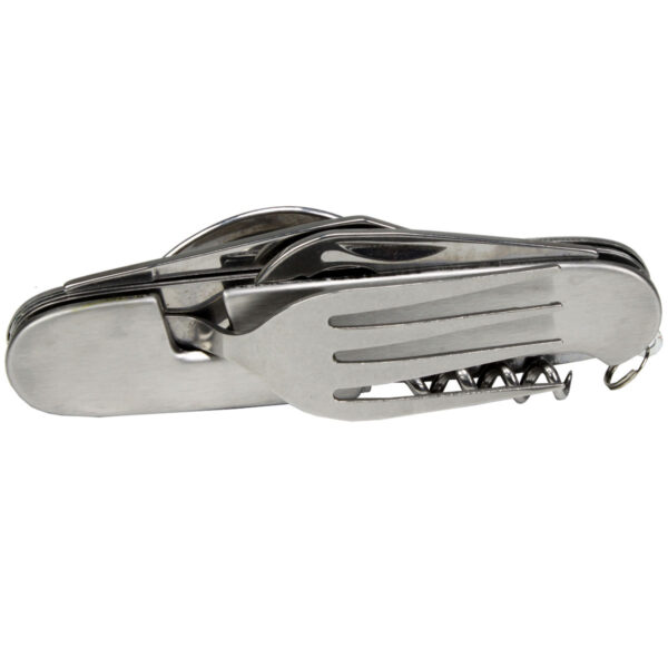 7 IN 1 Knife/ Fork / Spoon Combo Utility Tool with Can & Bottle Opener - Image 2