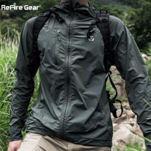 Spring SummerMen's Waterproof Tactical Lightweight Military Jacket Hooded Raincoat Windbreaker Thin Army Military Jackets