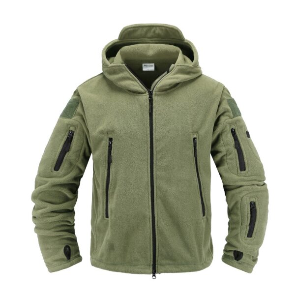 Tactical fleece jacket Military Uniform Soft Shell Casual Hooded Jacket Men Thermal Army Clothing