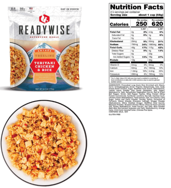 Single Food Pouch- Ready Wise Entrees - Image 15