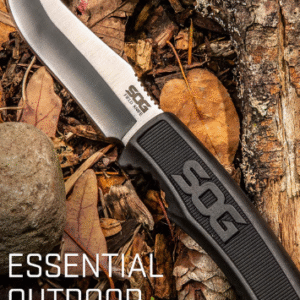 Knife, Field Knife, Staninless Steel, 4" Blade, 8.5" Knife Length with Sheath