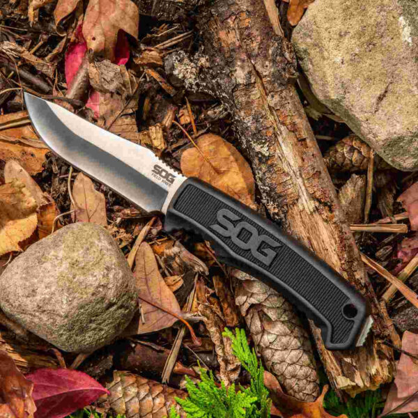 Knife, Field Knife, Staninless Steel, 4" Blade, 8.5" Knife Length with Sheath - Image 2