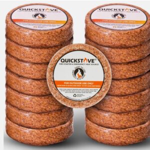 Fire Starters (10 Pack) – Waterproof Emergency Fuel Disks for Camping Essentials