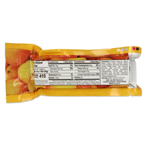 Millennium Food Bars - Apricot-6-pack- 400 calories per bar - Image 3