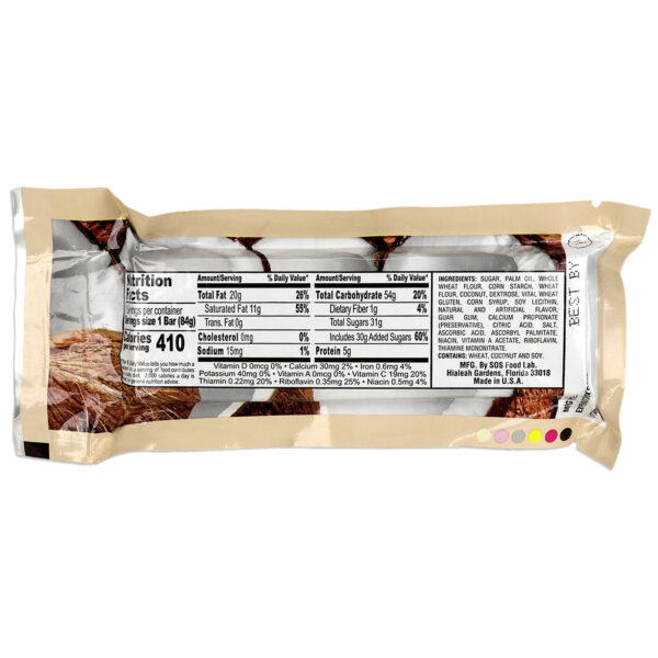 Millennium Food Bars - Coconut-6-pack- 400 calories per bar - Image 3