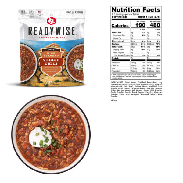 6 CT Case High Plateau Veggie Chili Soup - Image 3