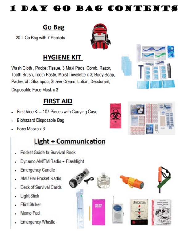 1 DAY GO BAG - Image 2