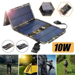 Portable 10W Solar Charger for Phones & Other USB Devices