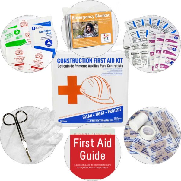 Bilingual OSHA Contractors First Aid Kit for Job Sites up to 50 People, 238 pieces - Image 5